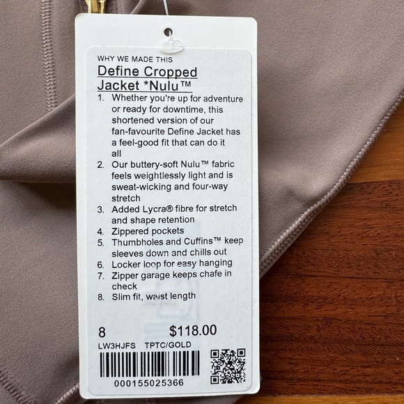 Lululemon Define Cropped Jacket - Picture 5 of 6